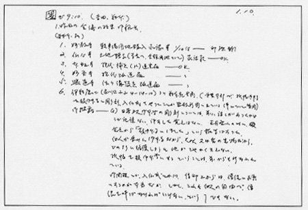 日達上人の御本尊謹刻許可”失念”を裏づける昭和５０年１月１日の藤本自筆メモ